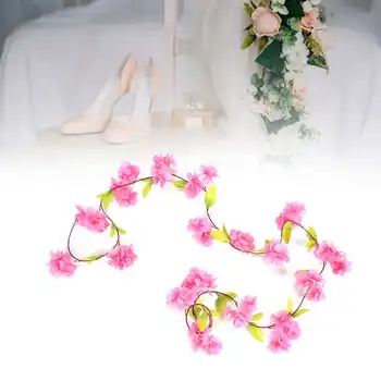216cm İpek Kumaş yapay çiçek Kiraz Çiçekleri DIY Dekorasyon Sahte Kiraz Çiçek Ev Düğün Malzemeleri